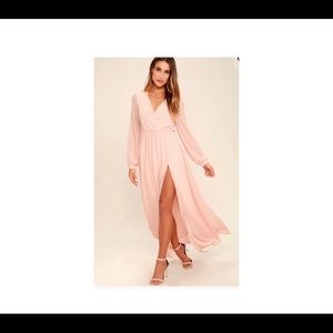Wondrous lilies dress in blush pink lulus